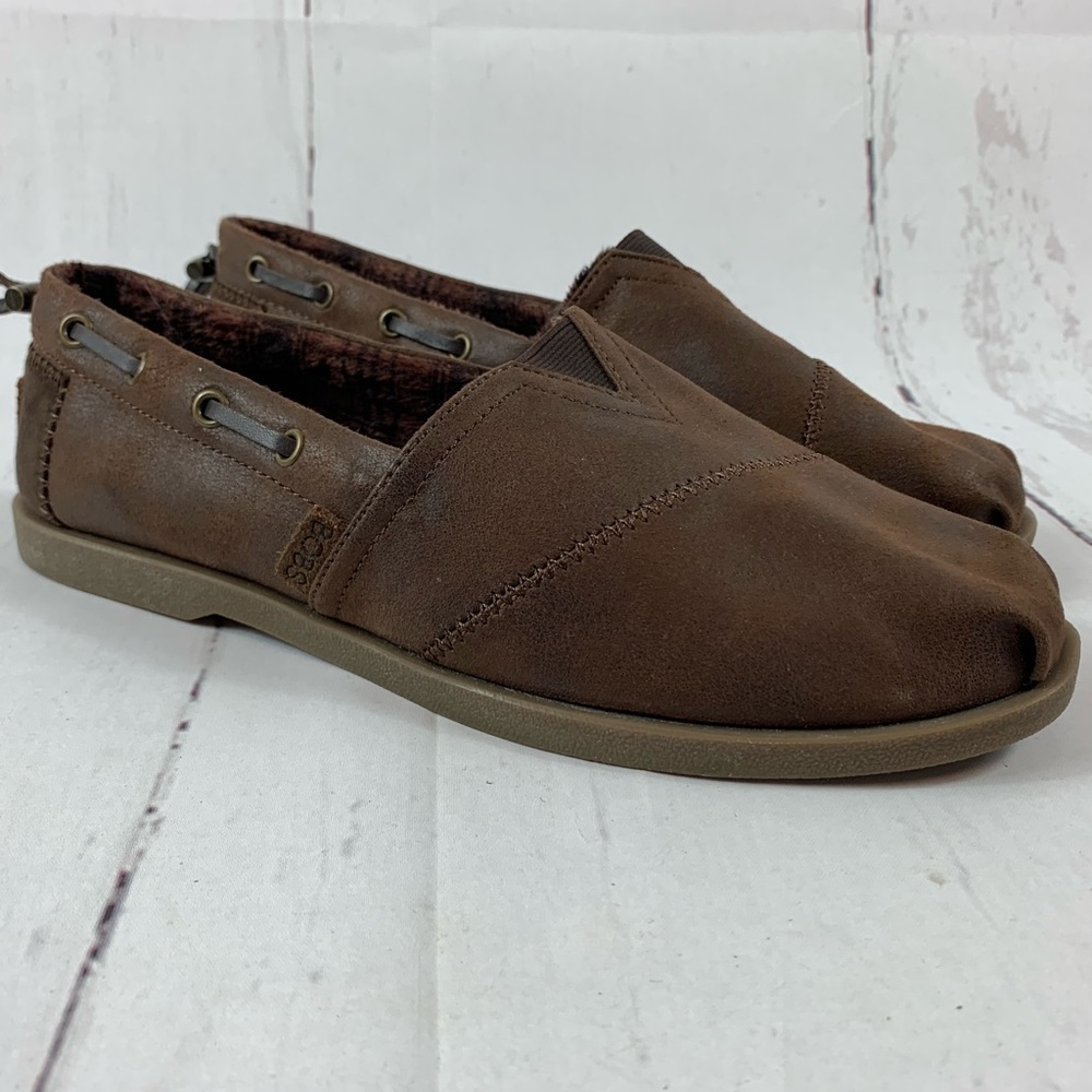 Women’s BOBS Sketchers Slip On Brown Shoes Size 9